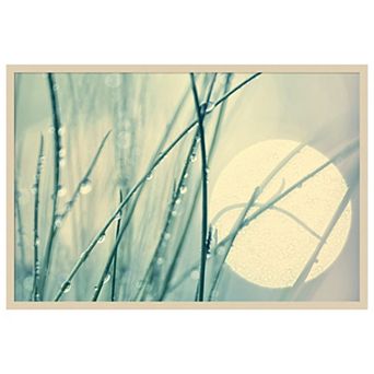 Morning blues by Ingrid Beddoes Wood Framed Wall Art Print