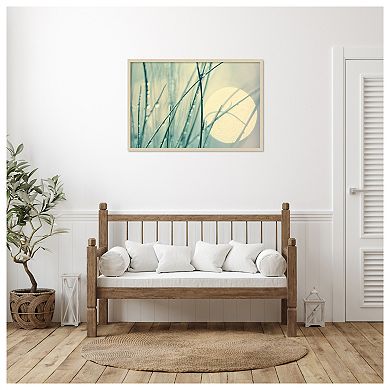Morning blues by Ingrid Beddoes Wood Framed Wall Art Print