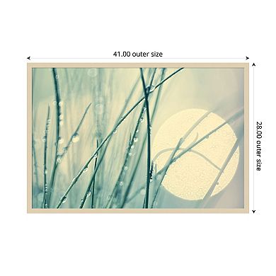 Morning blues by Ingrid Beddoes Wood Framed Wall Art Print