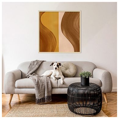 Wavy Clay II by Grace Popp Wood Framed Wall Art Print