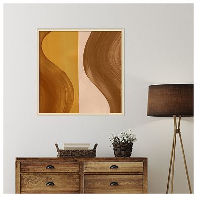 Wavy Clay II by Grace Popp Wood Framed Wall Art Print