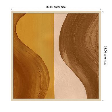 Wavy Clay II by Grace Popp Wood Framed Wall Art Print