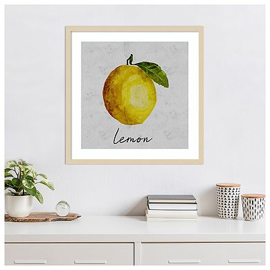 Summertime Citrus II by Regina Moore Wood Framed Wall Art Print