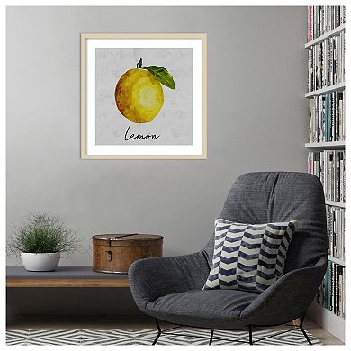 Summertime Citrus II by Regina Moore Wood Framed Wall Art Print
