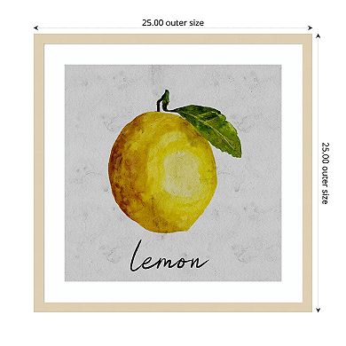 Summertime Citrus II by Regina Moore Wood Framed Wall Art Print