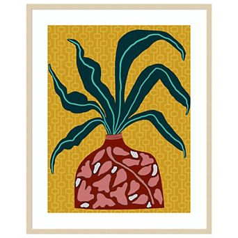 Snappy Botanical III by Regina Moore Wood Framed Wall Art Print