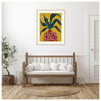 Snappy Botanical III by Regina Moore Wood Framed Wall Art Print