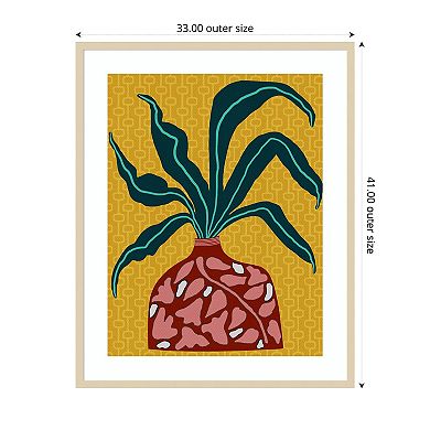 Snappy Botanical III by Regina Moore Wood Framed Wall Art Print