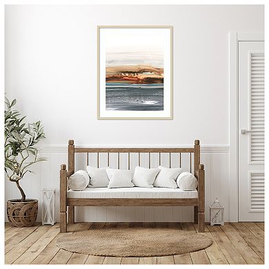 Sienna Dunes II by Ethan Harper Wood Framed Wall Art Print