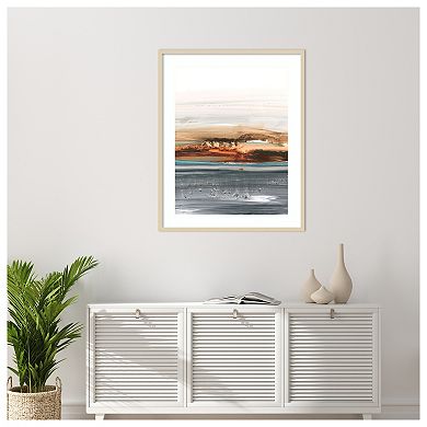 Sienna Dunes II by Ethan Harper Wood Framed Wall Art Print