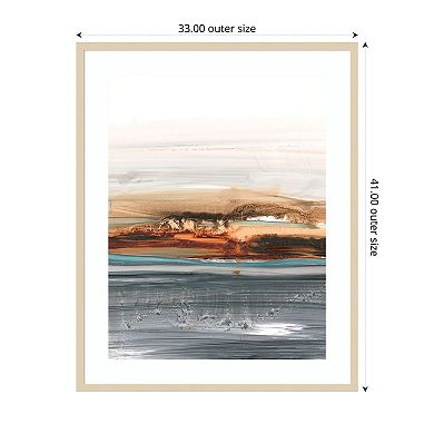 Sienna Dunes II by Ethan Harper Wood Framed Wall Art Print