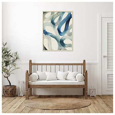 Water And Sand II by Grace Popp Wood Framed Wall Art Print
