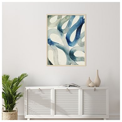 Water And Sand II by Grace Popp Wood Framed Wall Art Print