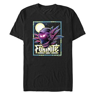 Men's Fortnite Raven Glowing Eyes Graphic Tee