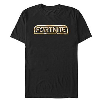 Men's Fortnite Chrome Logo Graphic Tee