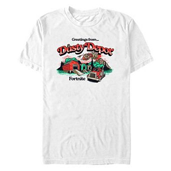 Men's Fortnite Greetings From Dusty Depot Graphic Tee