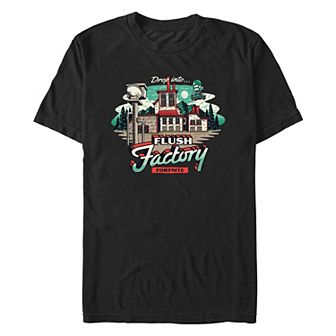 Men's Fortnite Drop Into Flush Factory Graphic Tee