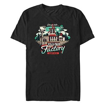 Men's Fortnite Drop Into Flush Factory Graphic Tee