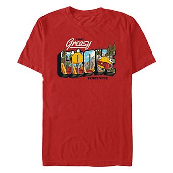 Men's Fortnite Visit Greasy Grove Graphic Tee