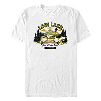 Men's Fortnite Loot Lake Postcard Graphic Tee