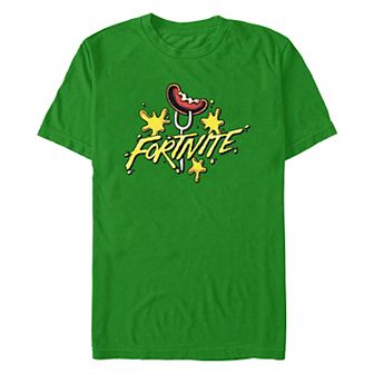 Men's Fortnite Cheesy Splatter Graphic Tee