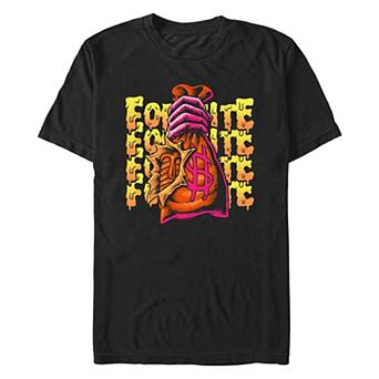 Men's Fortnite Mancake Pancake Bag Graphic Tee