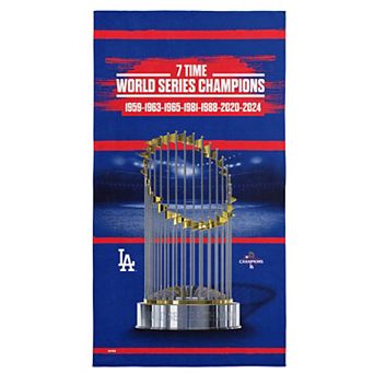 Los Angeles Dodgers MLB 2024 World Series Multi Champions 30" x 60" Keepsake Beach Towel