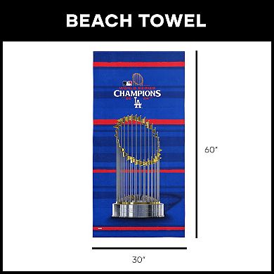 Los Angeles Dodgers MLB 2024 World Series Champions 30" x 60" Beach Towel