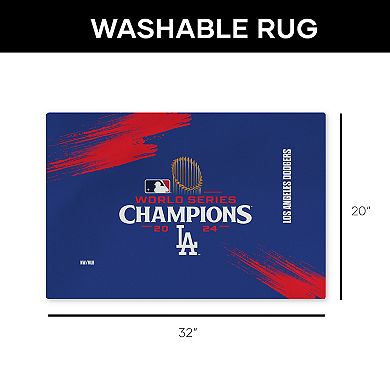 Los Angeles Dodgers MLB 2024 World Series Champions Washable Accent Rug