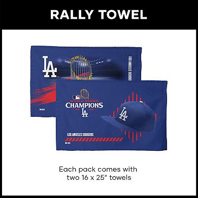 Los Angeles Dodgers MLB 2024 MLB World Series Champions 16" x 25" Fan Towel 2-Pack