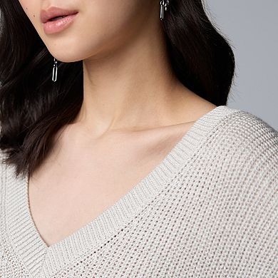 Women's Simply Vera Vera Wang V-Neck Sweater Tee