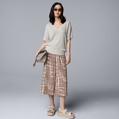 Women's Simply Vera Vera Wang V-Neck Sweater Tee