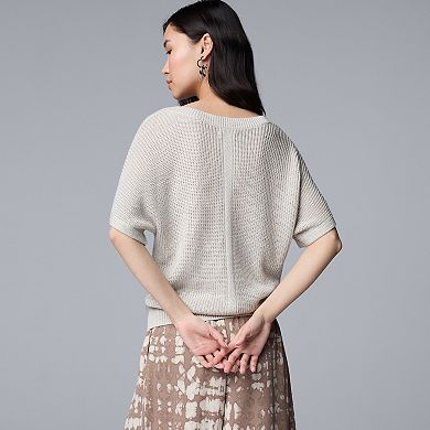 Women's Simply Vera Vera Wang V-Neck Sweater Tee