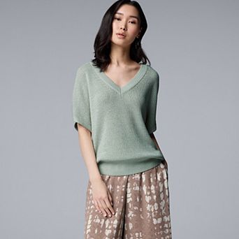 Women's Simply Vera Vera Wang V-Neck Sweater Tee