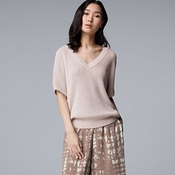 Women's Simply Vera Vera Wang V-Neck Sweater Tee