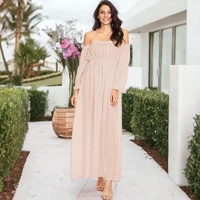 Women's Renaissance Overdress Medieval Irish Off Shoulder Dress