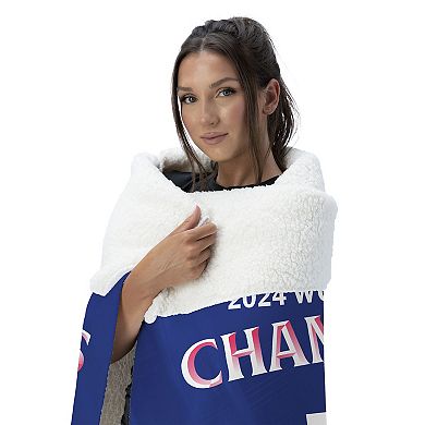 Los Angeles Dodgers MLB 2024 World Series Champions Silk Touch Sherpa Throw Blanket