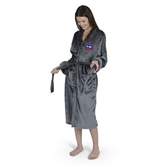 Los Angeles Dodgers MLB 2024 World Series Multi Champions Keepsake Charcoal S/M Silk Touch Bathrobe