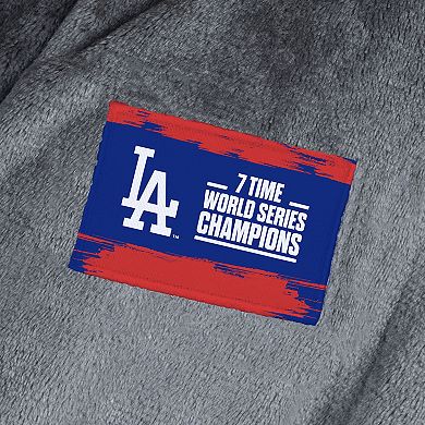 Los Angeles Dodgers MLB 2024 World Series Multi Champions Keepsake Charcoal L/XL Silk Touch Bathrobe