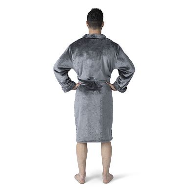 Los Angeles Dodgers MLB 2024 World Series Multi Champions Keepsake Charcoal L/XL Silk Touch Bathrobe