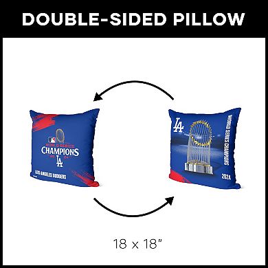 Los Angeles Dodgers MLB 2024 World Series Champs 18" x 18" Throw Pillow