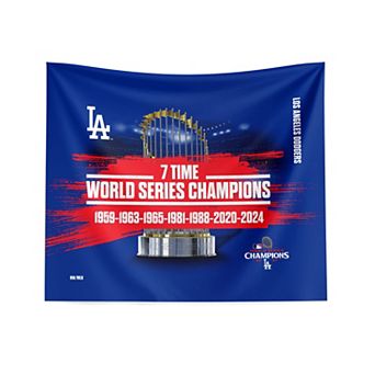 Los Angeles Dodgers MLB 2024 World Series Multi Champions 34" x 40" Keepsake Hanging Wall Decor