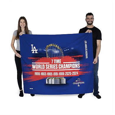 Los Angeles Dodgers MLB 2024 World Series Multi Champions 34" x 40" Keepsake Hanging Wall Decor