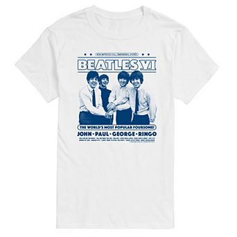Big & Tall The Beatles VI Group Graphic Tee