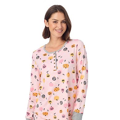 Cuddl Duds® Cozy Long Sleeve Henley Pajama Top & Jogger Pajama Bottoms Set