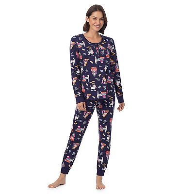 Petite Cuddl Duds® Cozy Long Sleeve Henley Pajama Top