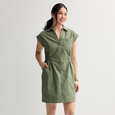 Women's Sonoma Goods For Life Short Sleeve Utility Dress