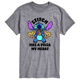 Disney's Lilo & Stitch Big & Tall Pizza My Heart Graphic Tee