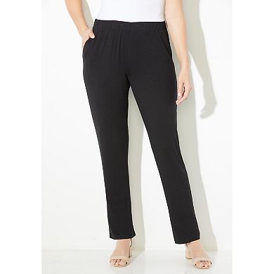 Catherines Women's Plus Size Anywear Classic Pant