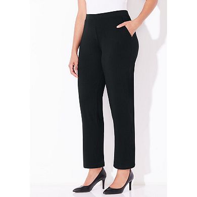 Catherines Women's Plus Size Anywear Classic Pant